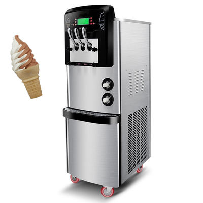 사전 냉각 시스템 3 맛의 부드러운 아이스크림 제조기 540x850x1500mm 스테인리스 스틸
