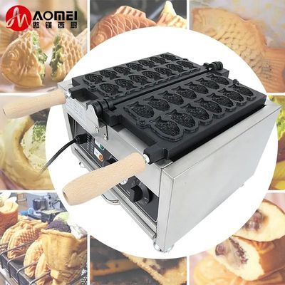 전기 전원 및 스테인리스 스틸 소재로 110v-220v 상업용 태야키 메이커