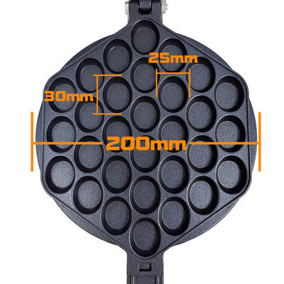 200mm 지름 폼 크기 스냅 만들기 위해 전기 비 붙는 거품 와플 철 베이커