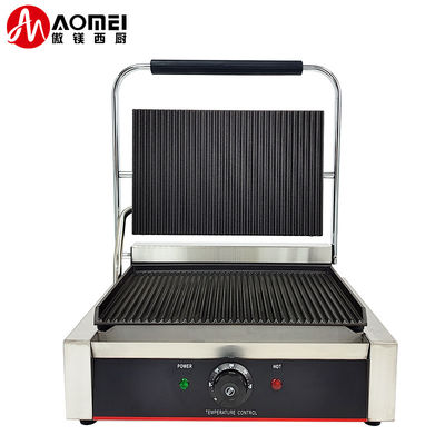 220V 상업용 전기 Cast Iron 접촉 샌드위치 파니니 프레스 메이커 그릴 그릴 머신