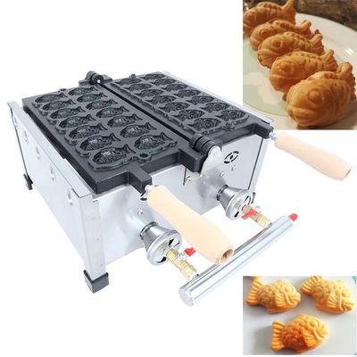 타이야키 기계 14pcs/판 전기 LPG 타입 생선 와플 메이커 미니 타이야키