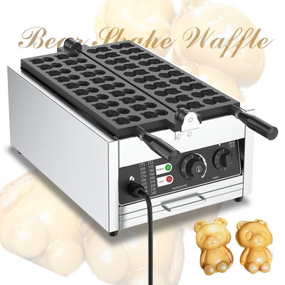 2024년 전압 220v 20pcs Cast Iron 미니 곰 모양 태야키 와플 메이커