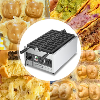 2024년 전압 220v 20pcs Cast Iron 미니 곰 모양 태야키 와플 메이커