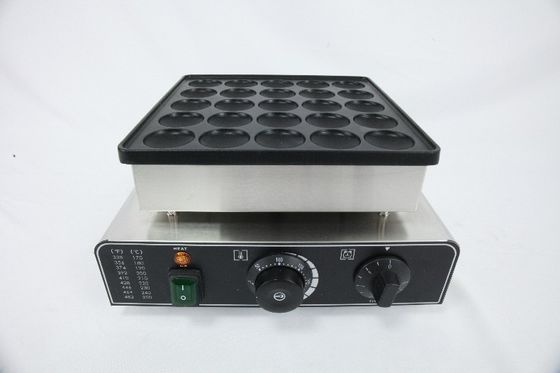 850W 스테인리스 스틸 와플 메이커 미니 팬케이크 머신 25 원형 간식 머신