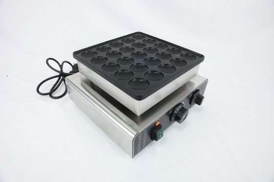 850W 스테인리스 스틸 와플 메이커 미니 팬케이크 머신 25 원형 간식 머신